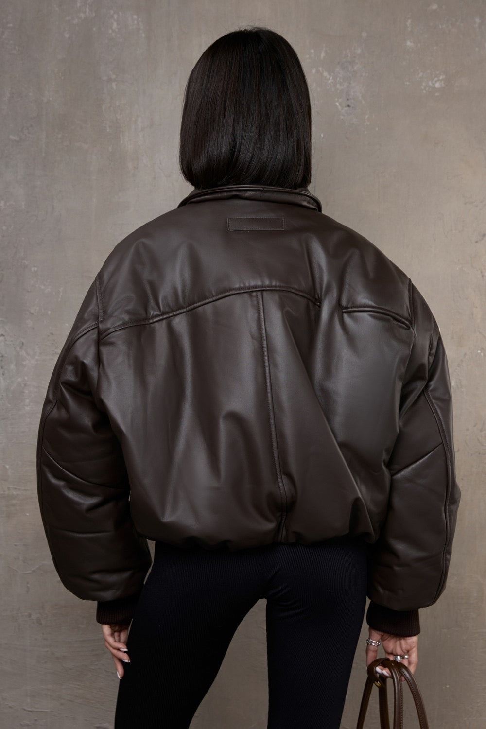 Maeve Leather Bomber