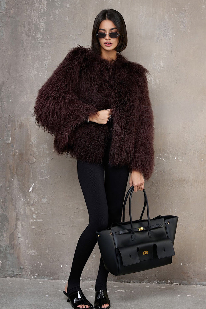 DINA Mongolian Coat Rouge
