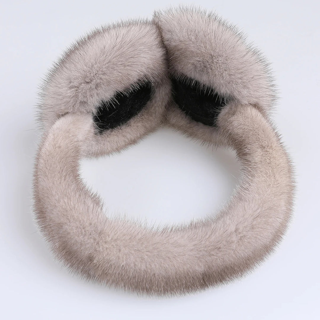 Grey Mink Earmuffs