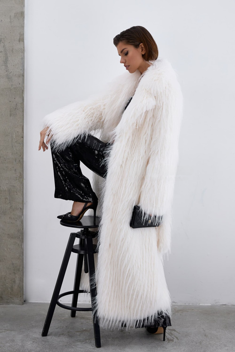 STELLA faux fur coat