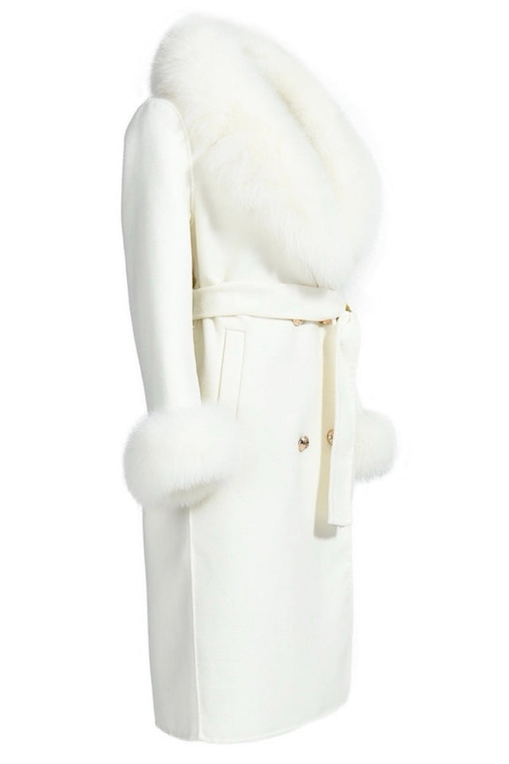 CURVY LORINA Cashmere Coat