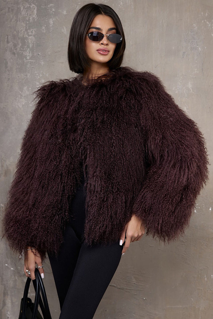 DINA Mongolian Coat Rouge