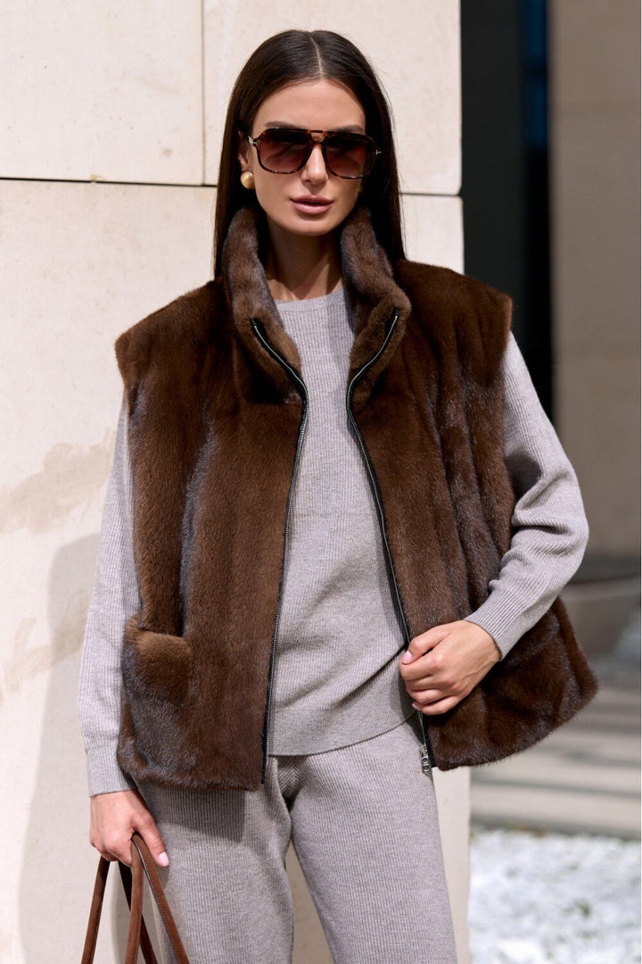Angelina Mink Fur Vest