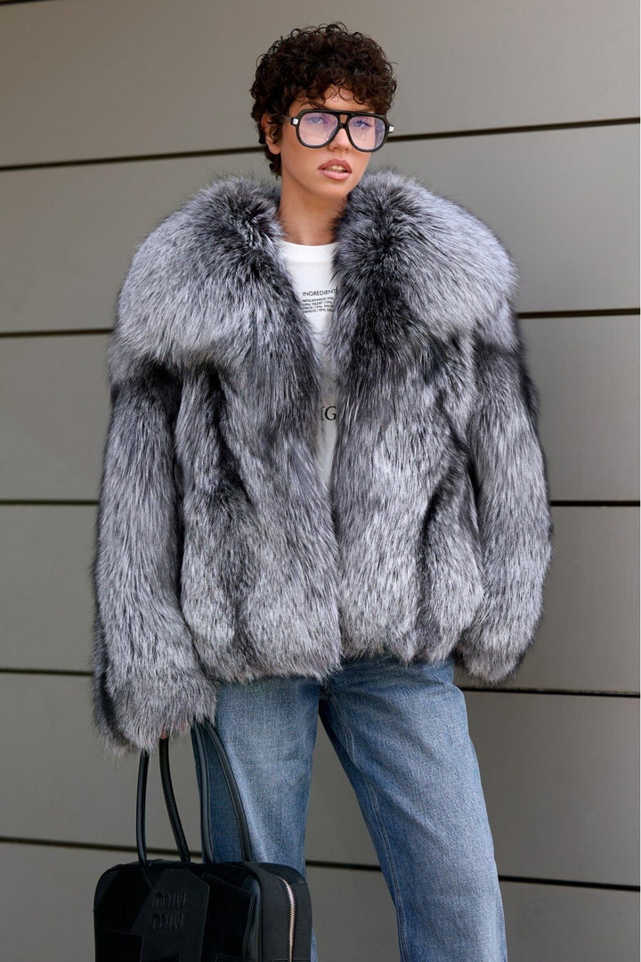 Clemence Silver Fox Fur
