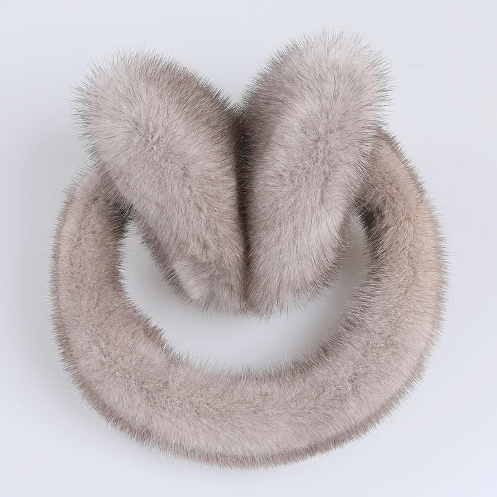 Grey Mink Earmuffs