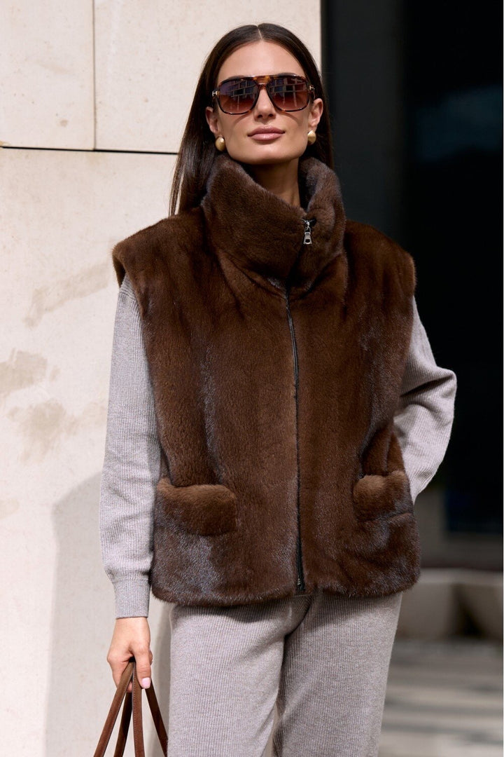 Angelina Mink Fur Vest
