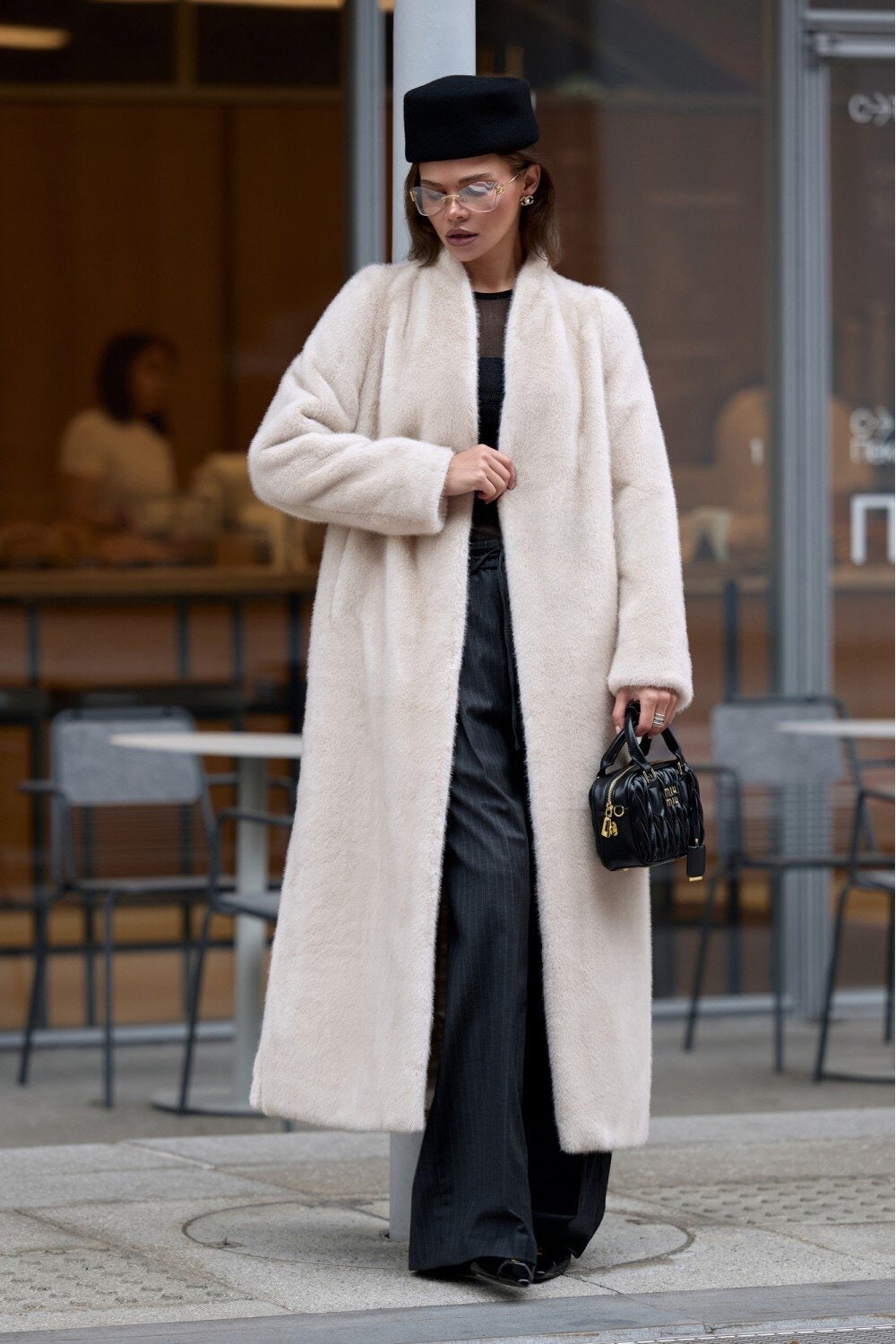 YASMINA Faux Fur Coat