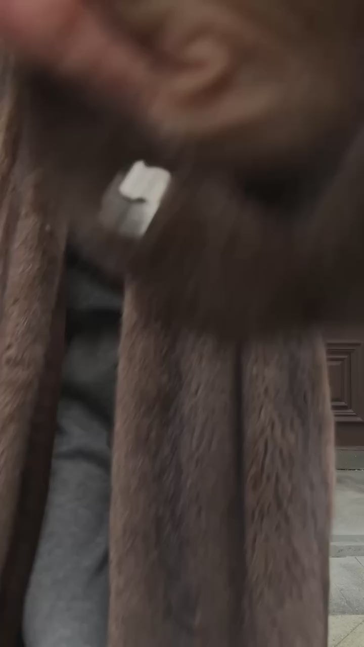 Juliet Dark Brown Mink Coat